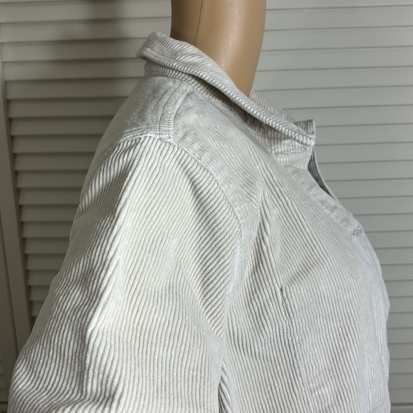 EVERLANE Women's Corduroy Chore Jacket Shacket in Bone Large - Picture 10 of 15
